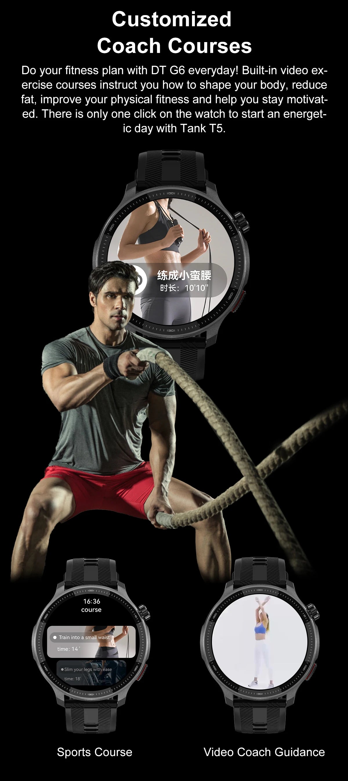 NEW 4G Memory GPS Offline Map Position Smart Watch Sports