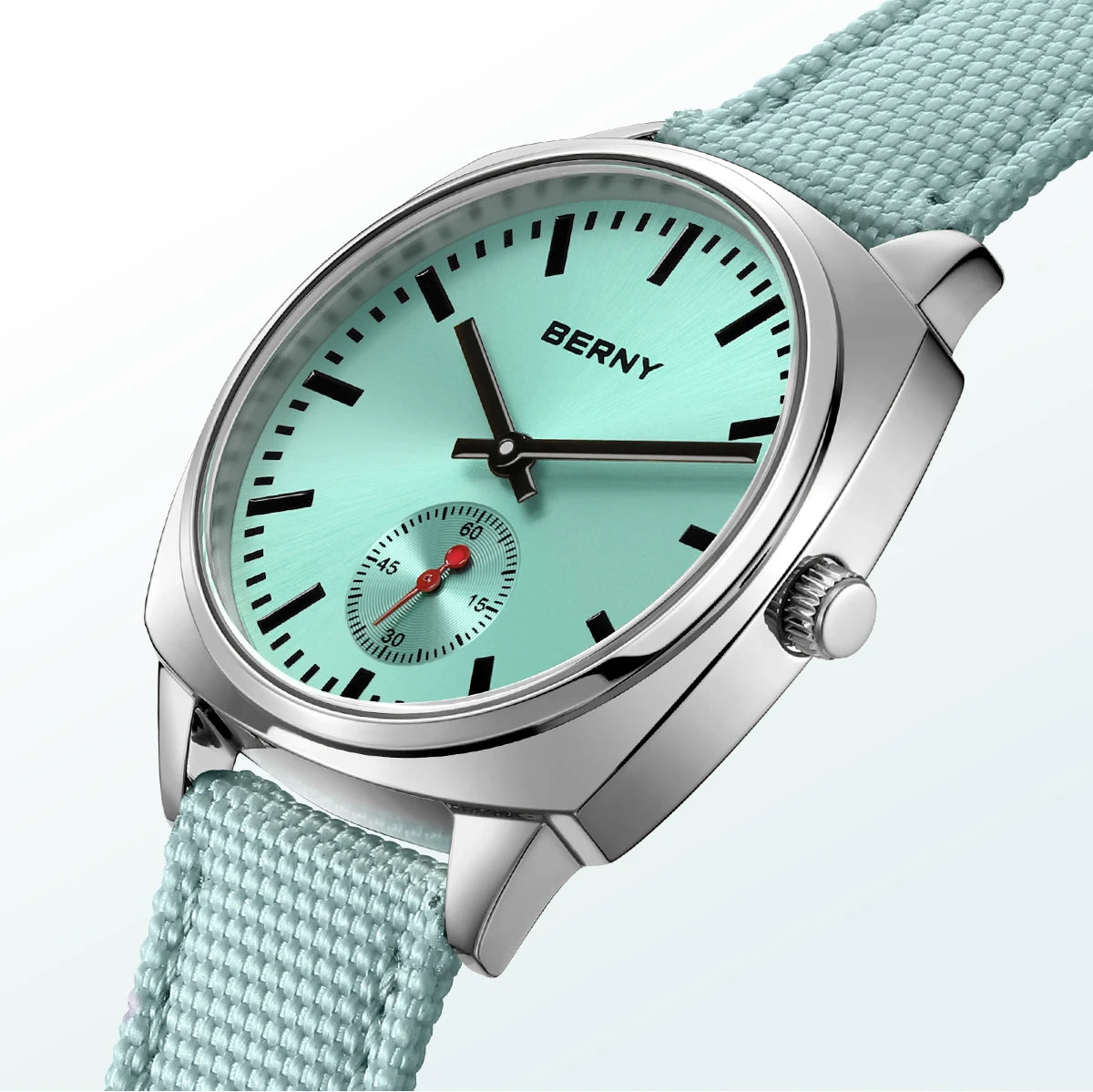 Ladies Railway Watch Canvas Women Wristwatch Quartz