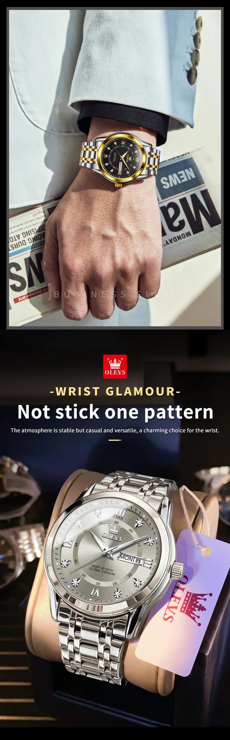 Men's Watch Original Fashion Brand Quartz Waterproof Watch