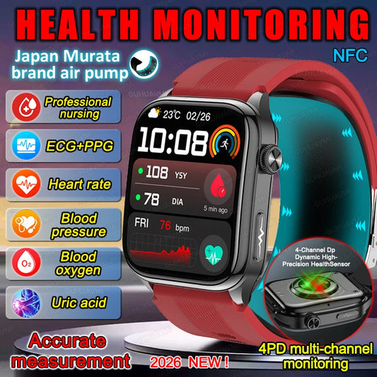 New Upgrade Air pump Smart Watch airbag Accurate Smartwatch