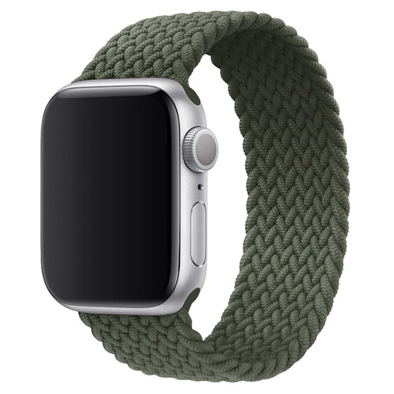 Watch Strap Elastic Nylon Strap Rainbow Braid
