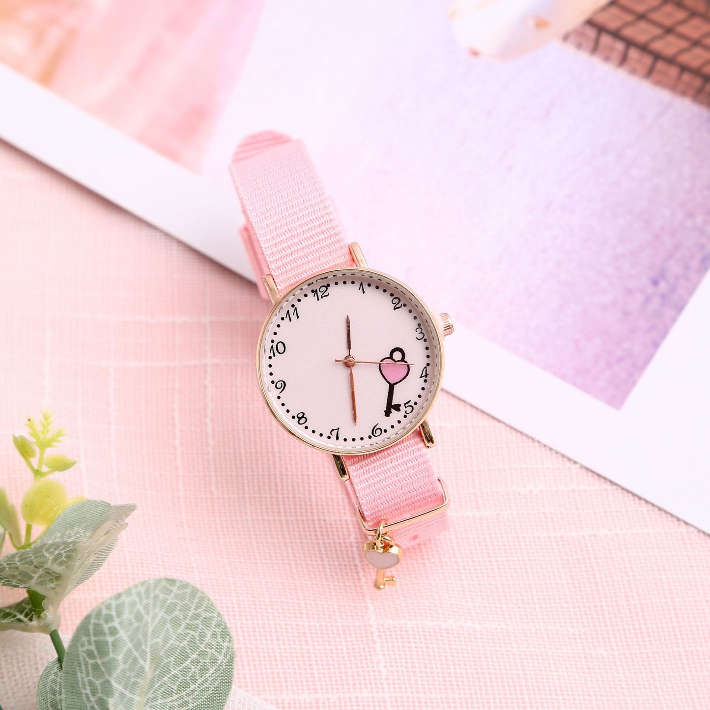 Girl Heart Watch Girl Cute Pendant Macaron Female Watch