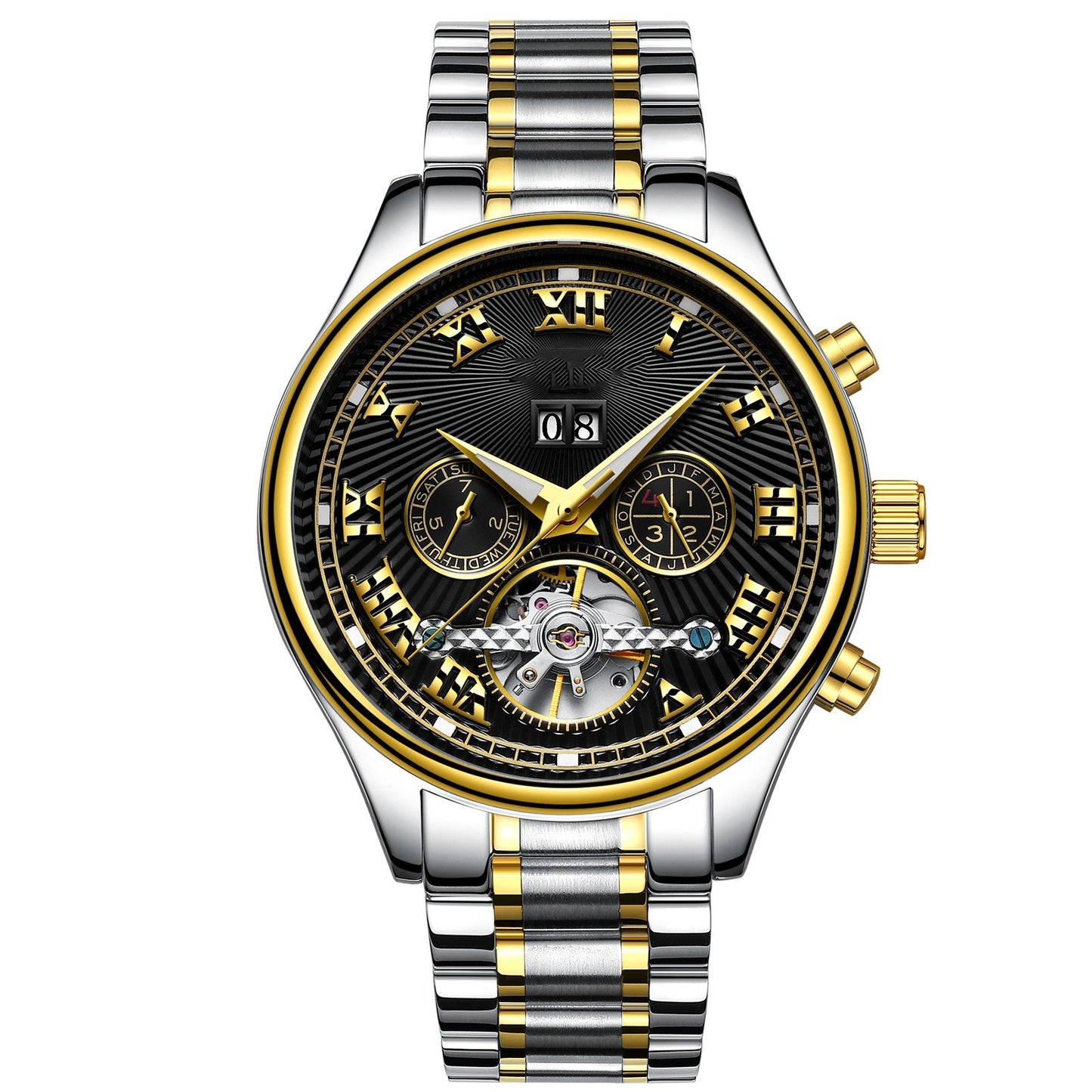 Men's Fully Automatic Mechanical Watch Fashion Calendar Waterproof