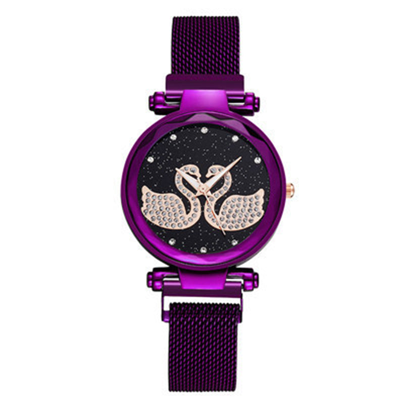 Magnet quartz ladies watch
