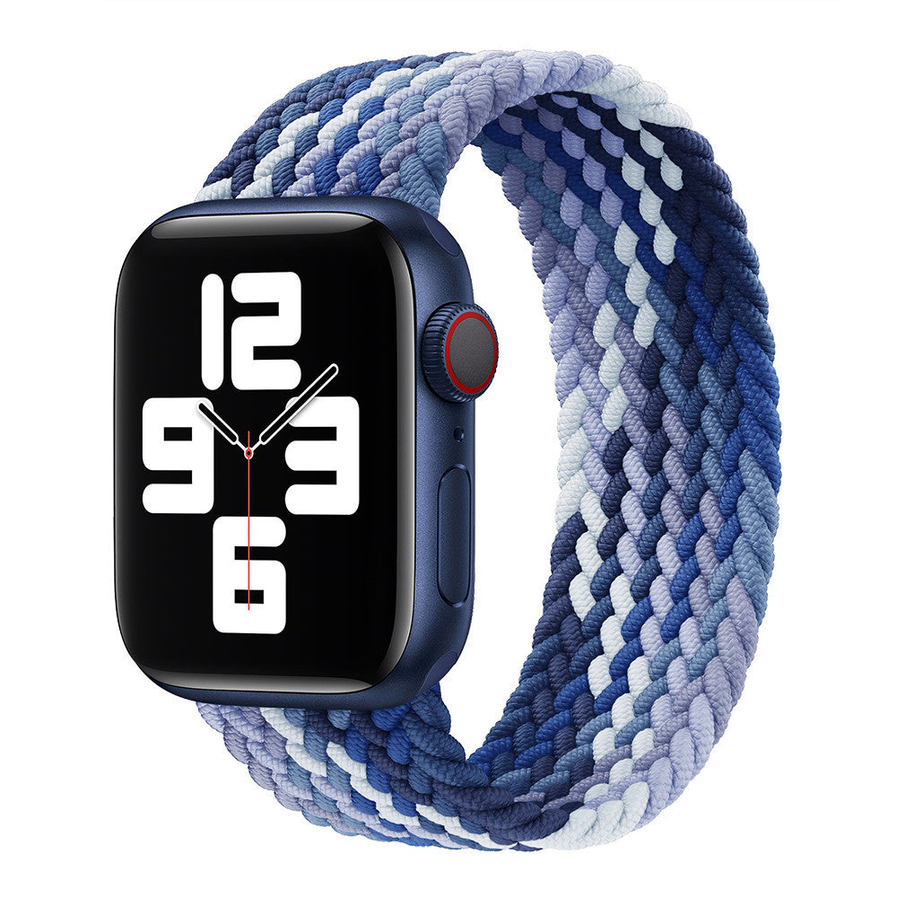 Watch Strap Elastic Nylon Strap Rainbow Braid