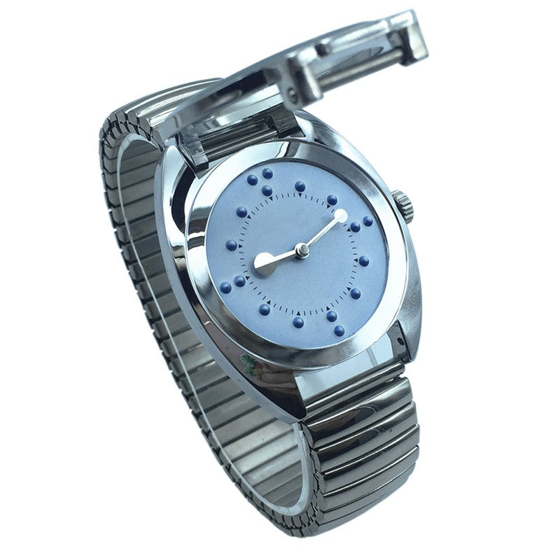 Men's And Women's Flip Touch Braille Watch