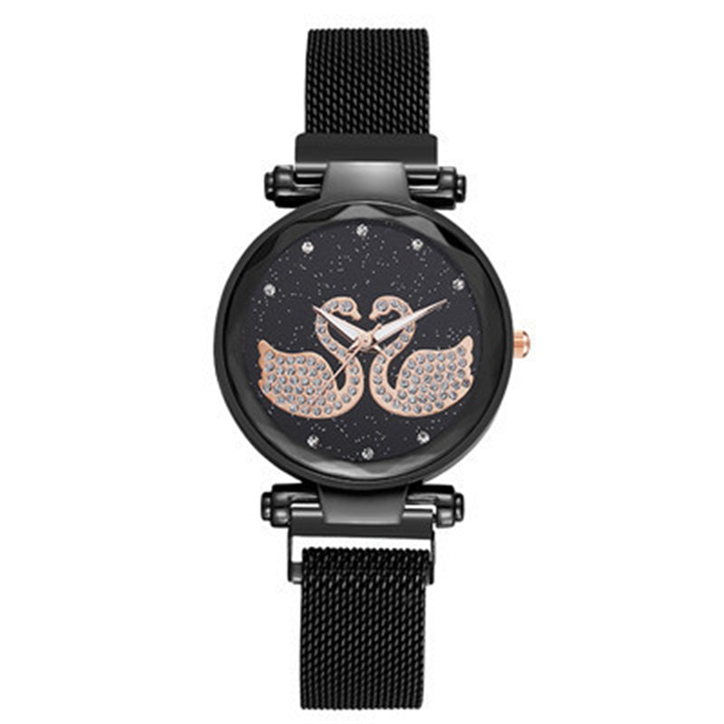 Magnet quartz ladies watch