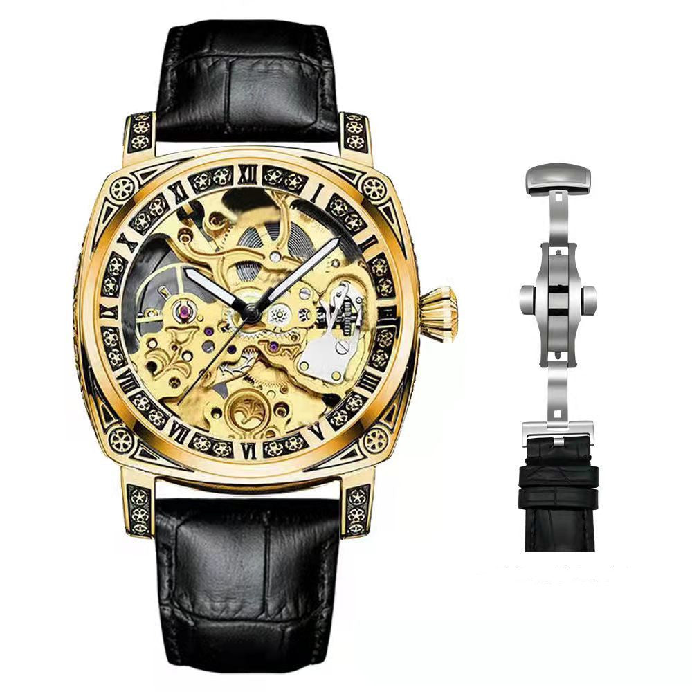 Men's Casual Skeleton Automatic Mechanical Watch