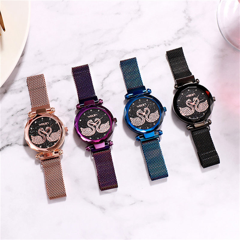 Magnet quartz ladies watch