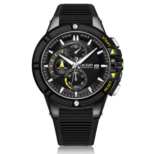 Fashion Leisure Sports Outdoor Calendar Chronograph Watch Men's Quartz Watch