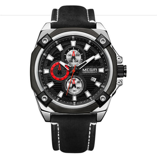 Watch Multifunctional Chronograph Sports Calendar Quartz Watch Men's Watch