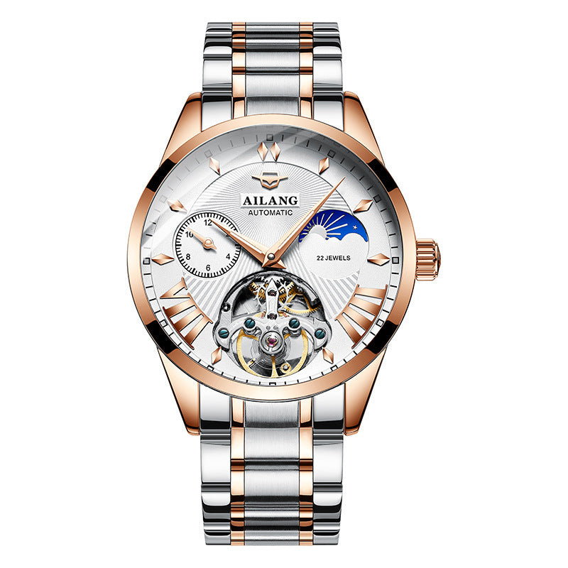 Popular Men's Automatic Mechanical Watch Waterproof Skeleton