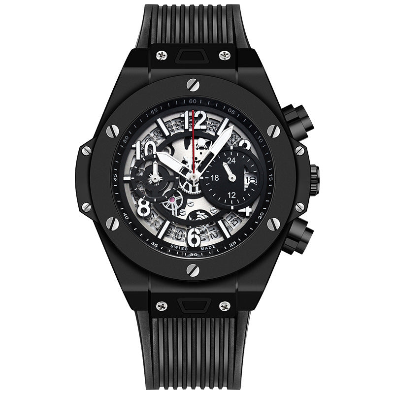 Men's Watch Sports Silicone Fashion Calendar Quartz Watch