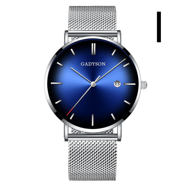 Watch Men's Simple Color Steel Watch Gradient Quartz Watch