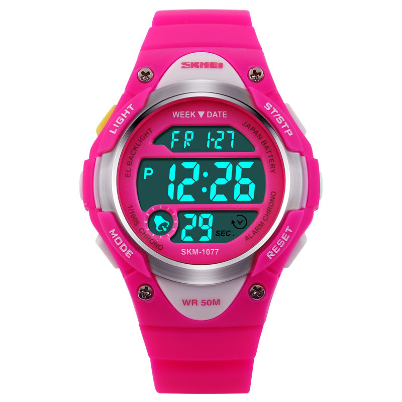 Electronic Watch Student Multi-color Suitable For Boys And Girls Aged 6 To 12