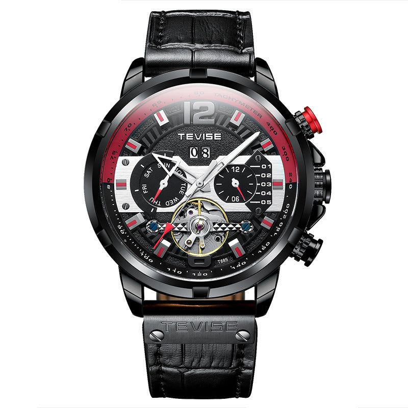 Automatic waterproof multifunctional men's mechanical watch