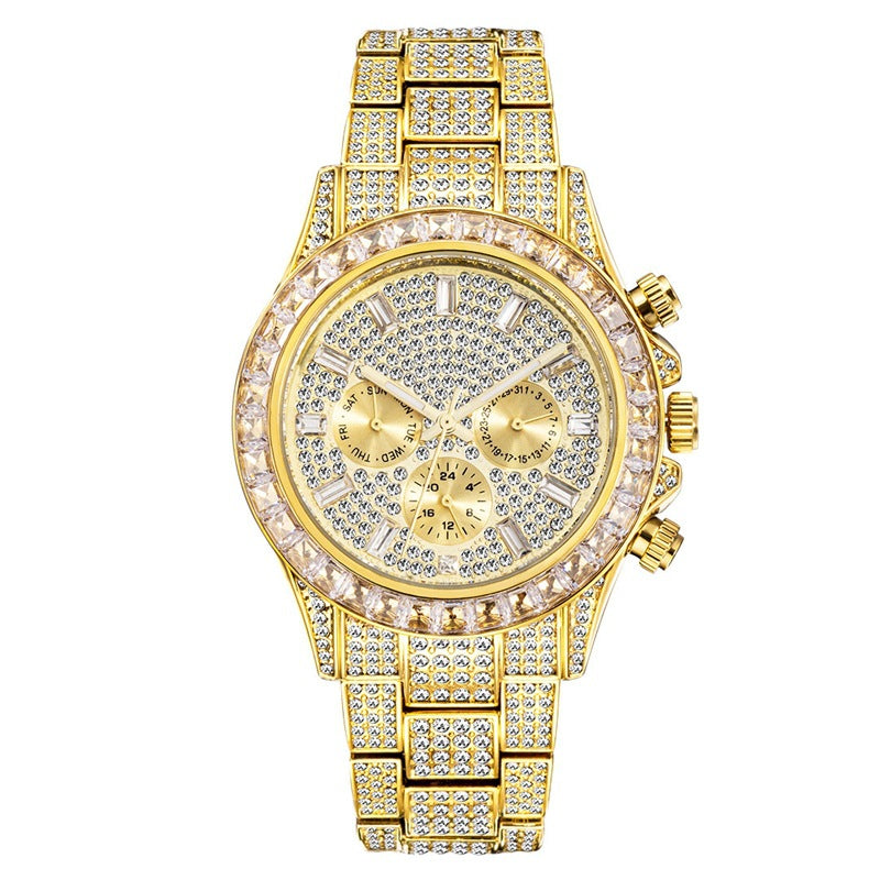 Women's Watch Disc Quartz Movement Simple Casual Business Steel Band