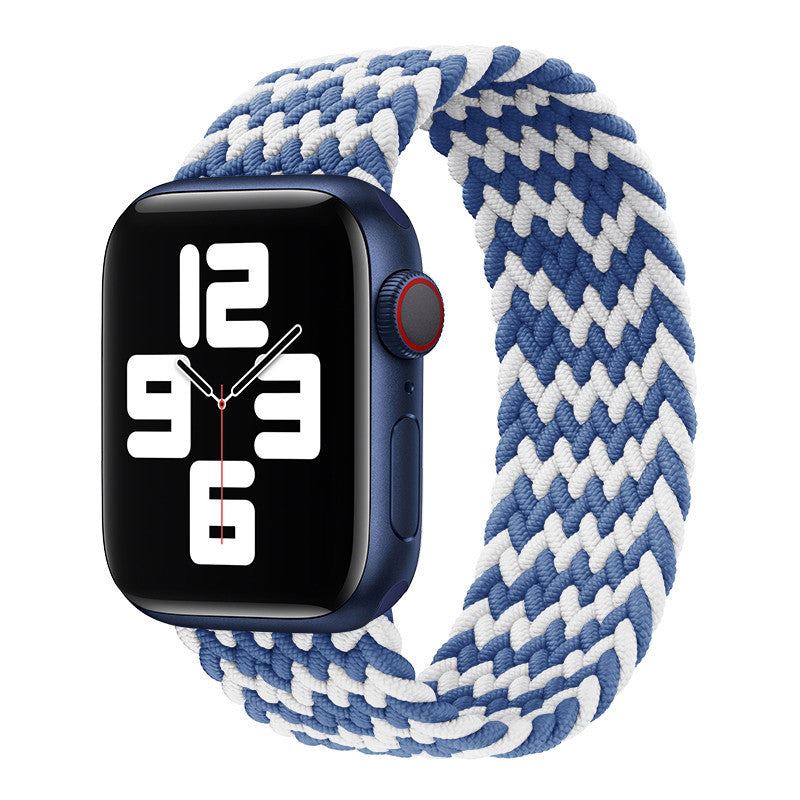 Watch Strap Elastic Nylon Strap Rainbow Braid