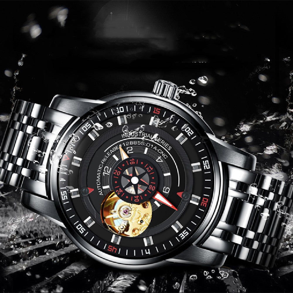 Fully Automatic Fashion Steel Band Watch