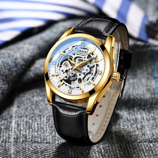Automatic Mechanical Watch Male Leather Strap