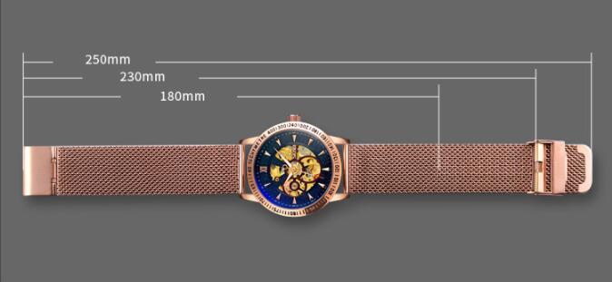 Men's High-end Automatic Mechanical Hollow Out Bottom Gear Creative Business Men's Watch