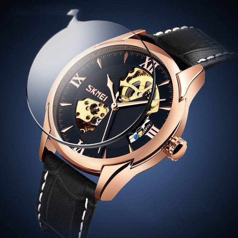 Waterproof Men's Automatic Skeleton Mechanical Watch