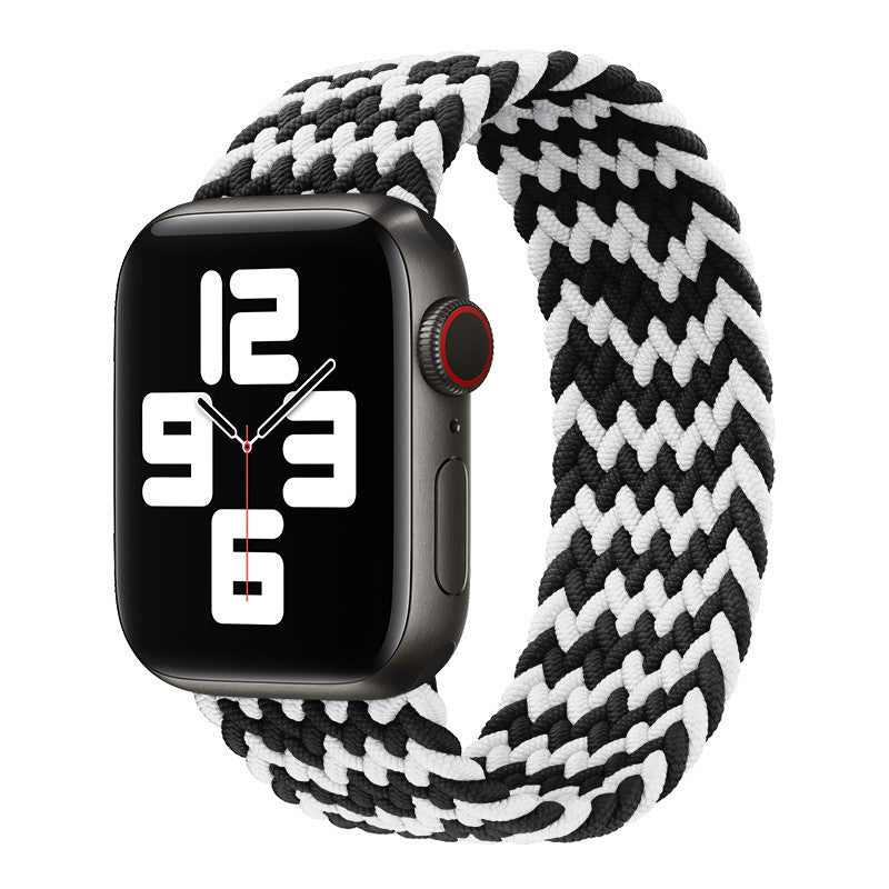 Watch Strap Elastic Nylon Strap Rainbow Braid