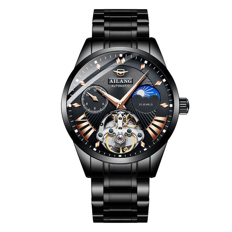 Popular Men's Automatic Mechanical Watch Waterproof Skeleton