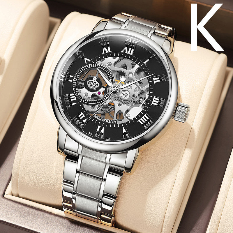 Men's Automatic Mechanical Watch Waterproof Hollow