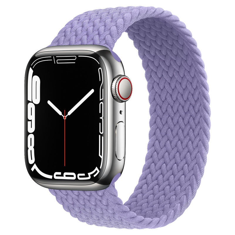 Watch Strap Elastic Nylon Strap Rainbow Braid
