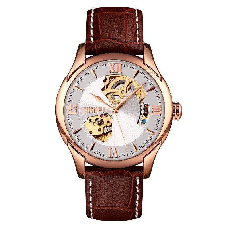 Waterproof Men's Automatic Skeleton Mechanical Watch