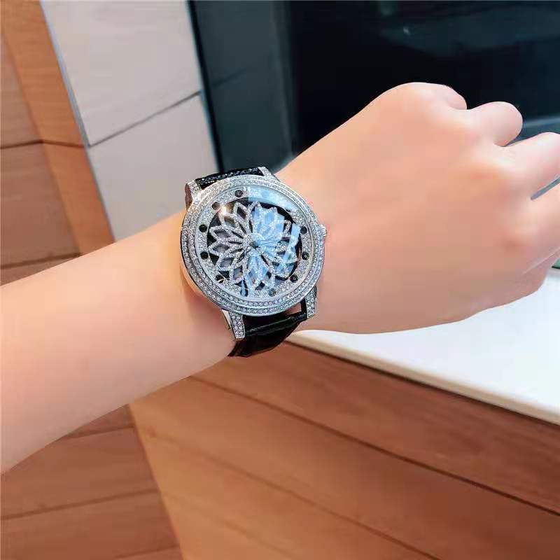 Time Comes To Revolve Student Couple Watch Rotating Waterproof