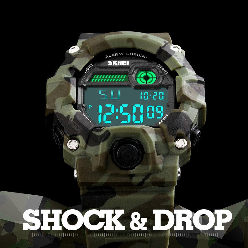 Stylish And Versatile Waterproof Men's Sports Electronic Watch