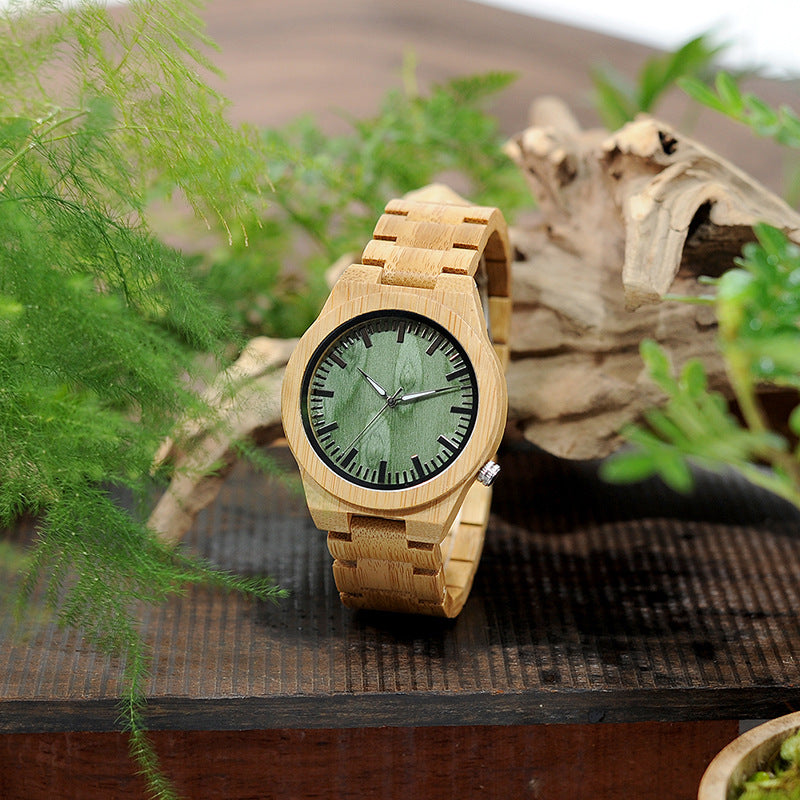 Wooden Watch Artistic Retro Men's Japanese And Korean Style Solid