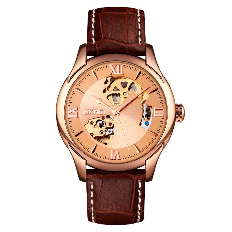 Waterproof Men's Automatic Skeleton Mechanical Watch