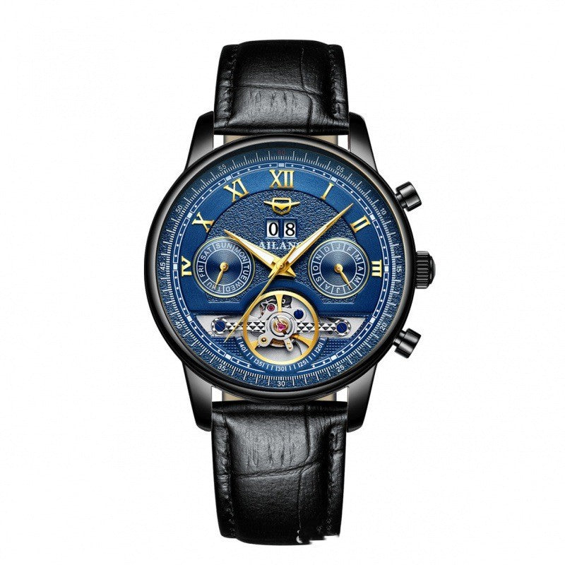 Automatic Mechanical Sun Moon Stars Business Men's Watch