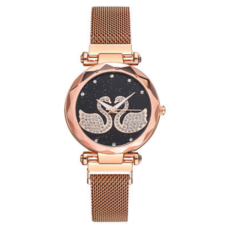 Magnet quartz ladies watch