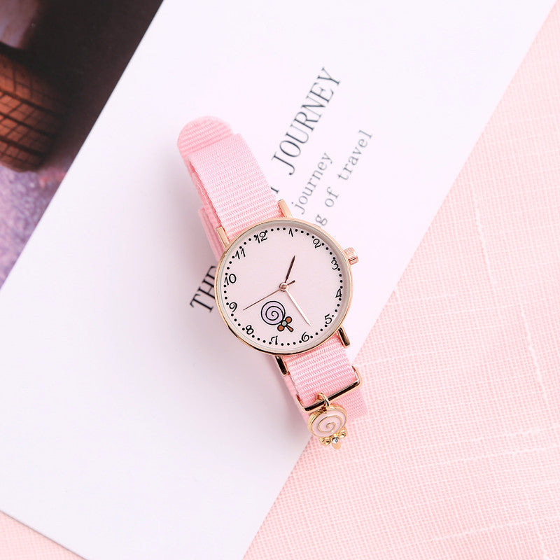 Girl Heart Watch Girl Cute Pendant Macaron Female Watch