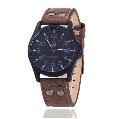 Military Watch Men's Watch Student Calendar Waterproof Belt Watch