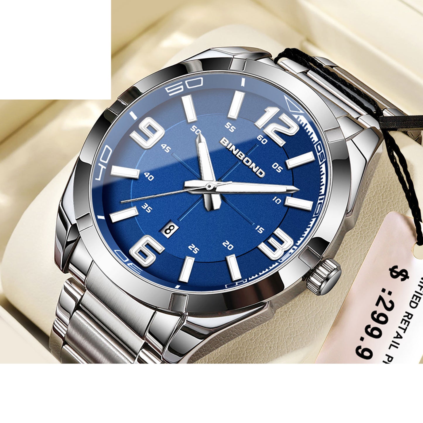 Large Digital Steel Belt Men's Watches Watch