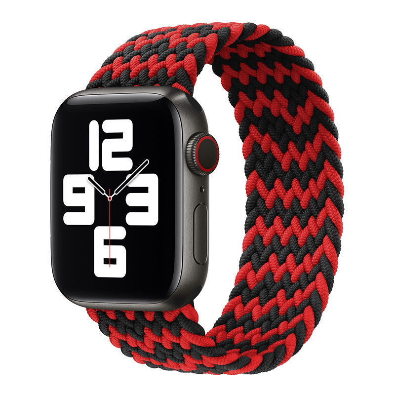 Watch Strap Elastic Nylon Strap Rainbow Braid
