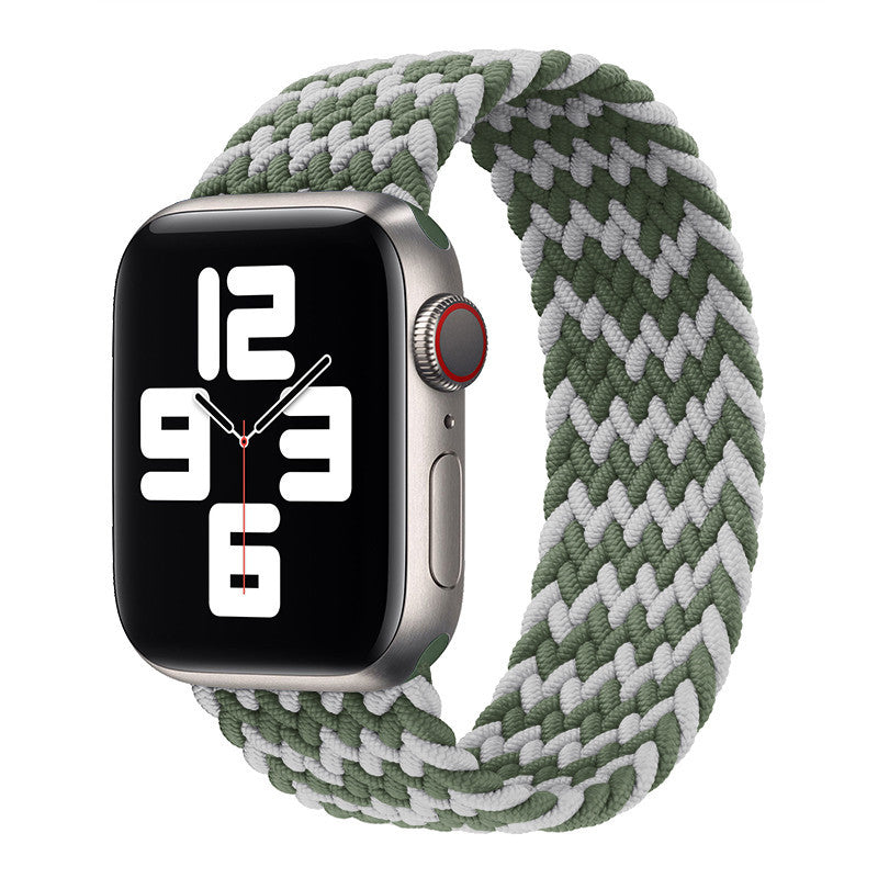 Watch Strap Elastic Nylon Strap Rainbow Braid
