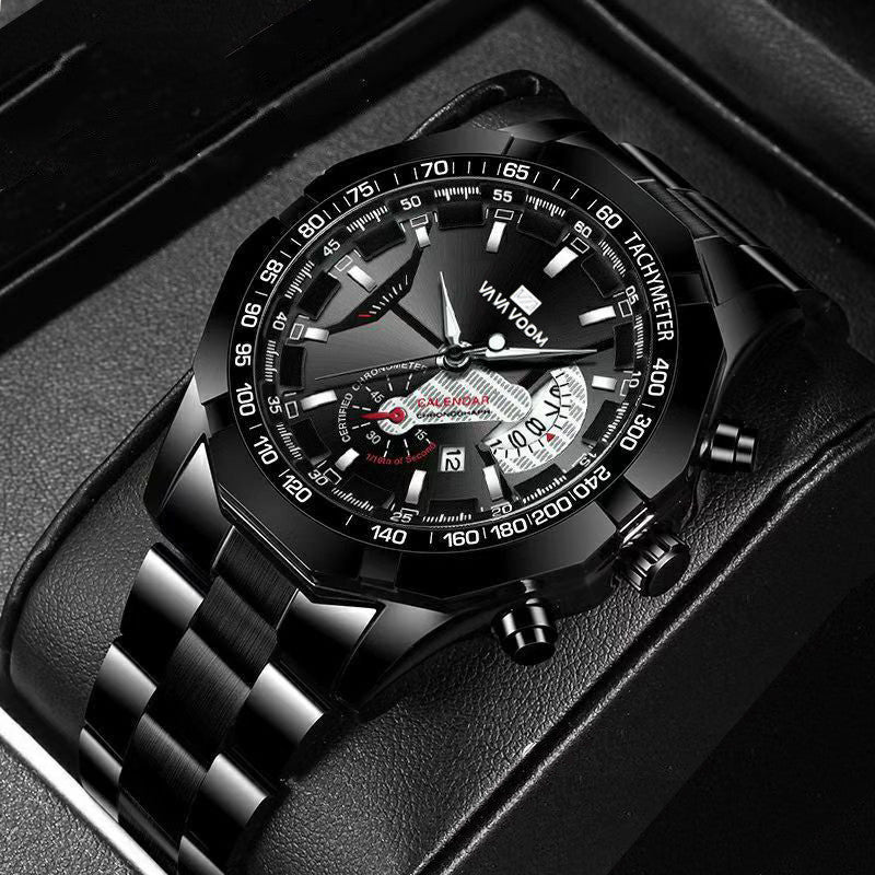 Men's Sports Luminous Non-Automatic Mechanical Multifunction Watch