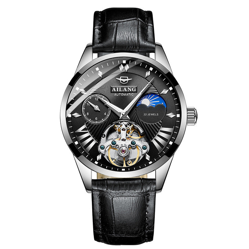 Popular Men's Automatic Mechanical Watch Waterproof Skeleton