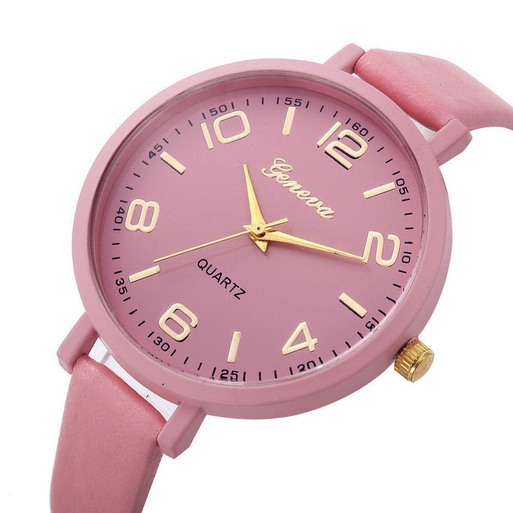 Ultra-thin Ladies Thin Belt Watch Elegant Classic Digital Female Student Quartz