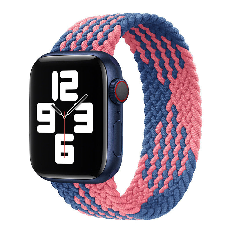 Watch Strap Elastic Nylon Strap Rainbow Braid