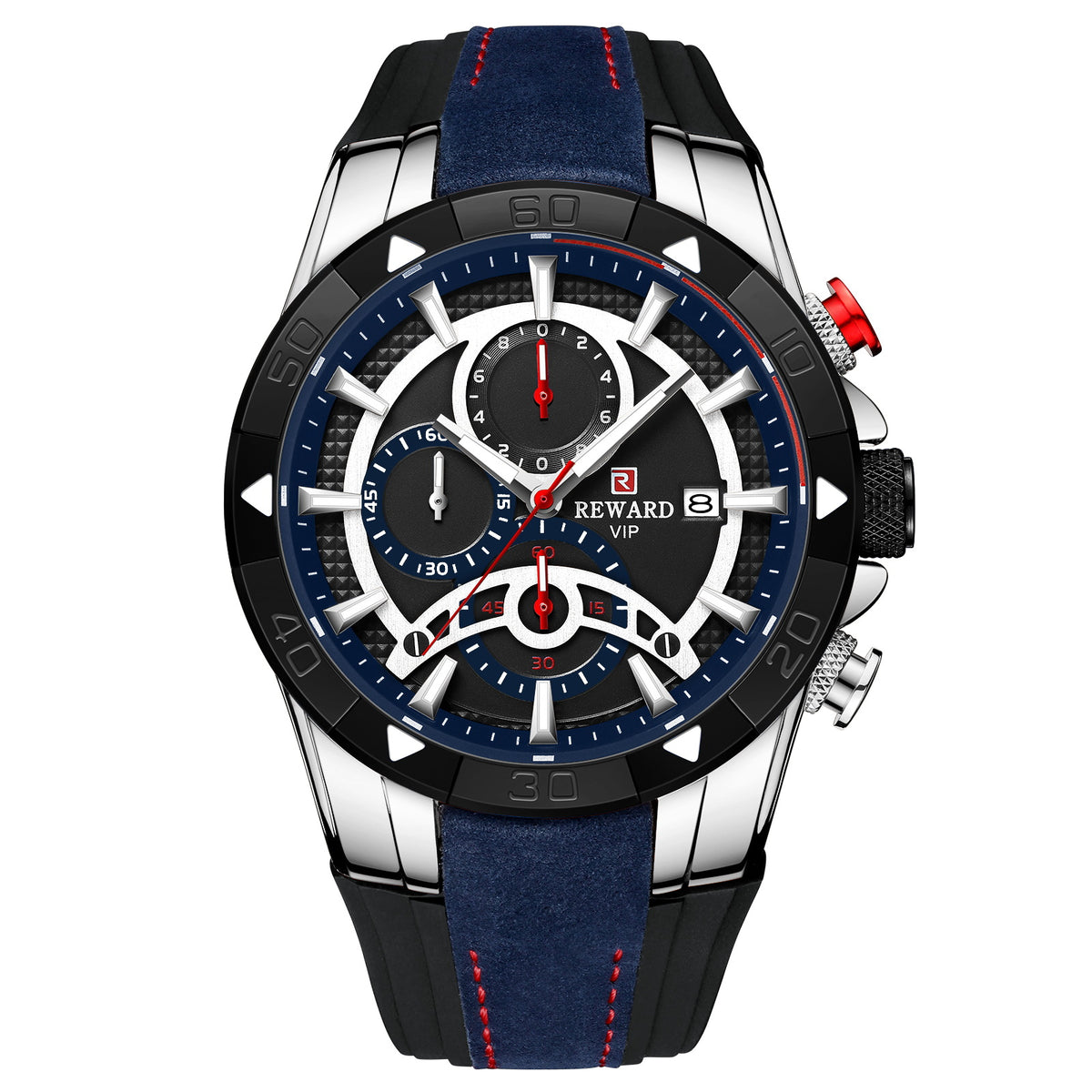 Men's Watch Calendar Watch Tape Quartz Watch