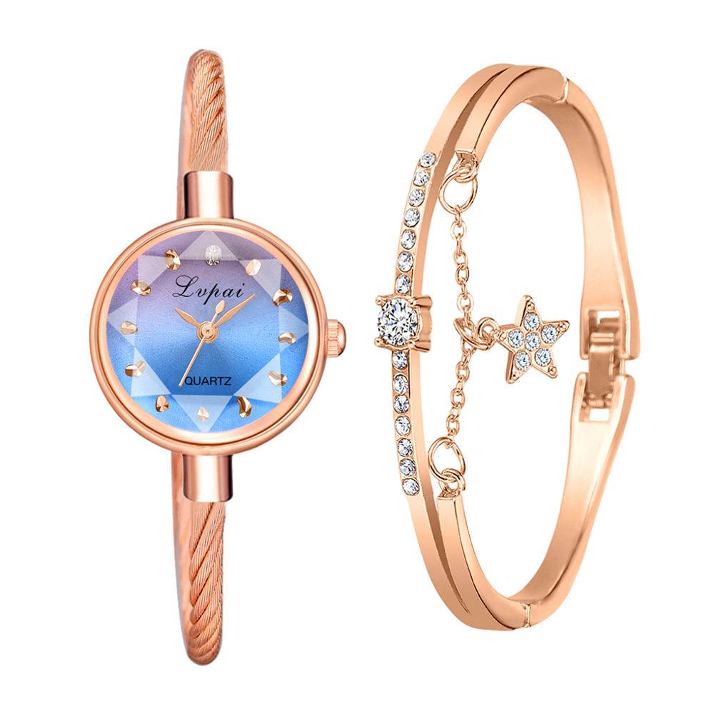 Brand New Ladies Watch Small Rose Gold Bangle Bracelet