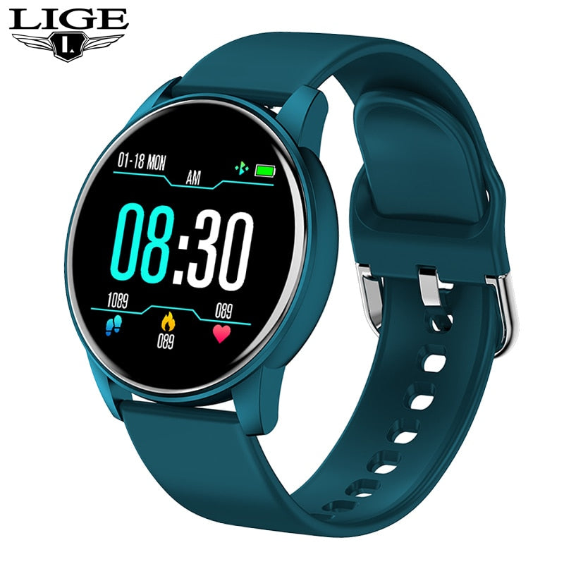 LIGE Fashion Smart Watch Men Fitness Bracelet Sports Tracker