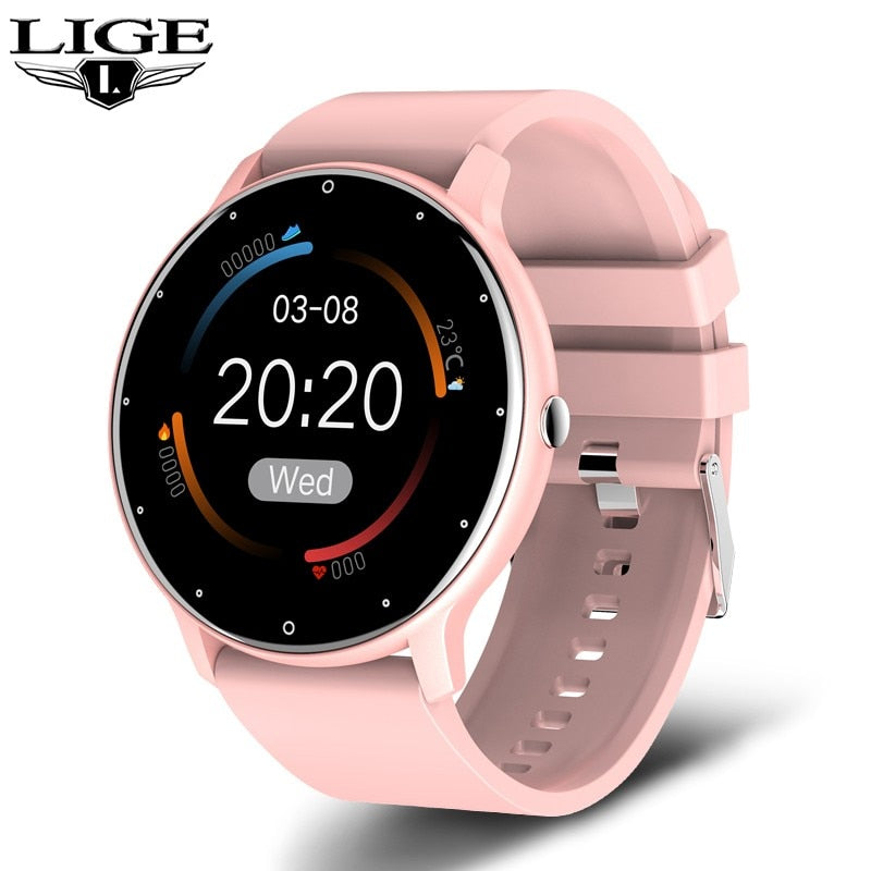 LIGE Fashion Smart Watch Men Fitness Bracelet Sports Tracker